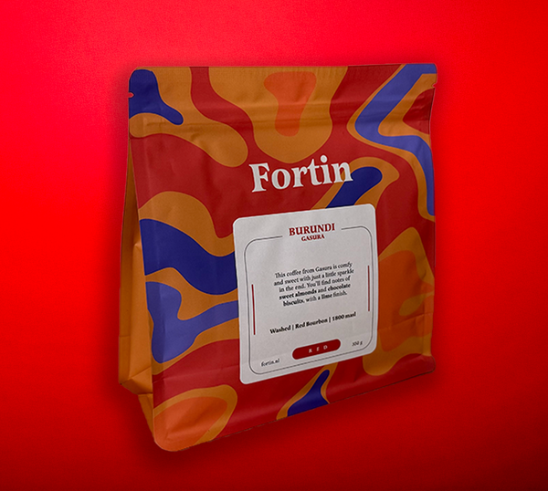 Image of the Fortin Burundi coffee bag with 350 grams of coffee